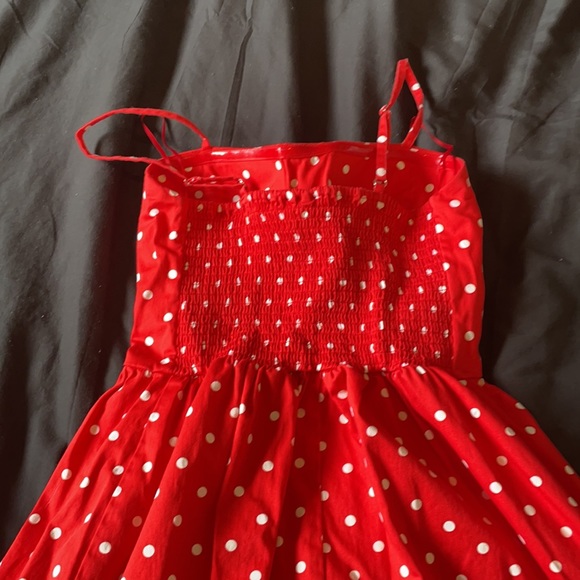 Red spotted retro style dress. Size small, Twik brand - Picture 3 of 3